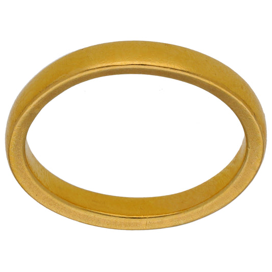 22ct Gold Plain Wedding Ring Size N