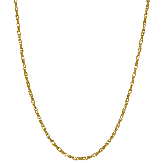 New 14ct Gold Tight Link Oval Belcher Chain 18"