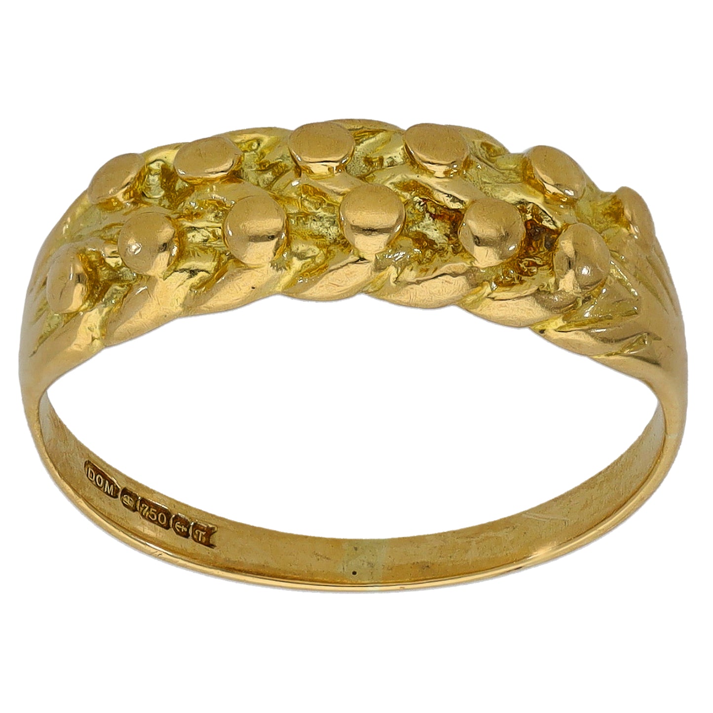18ct Gold Keeper Ring Size O