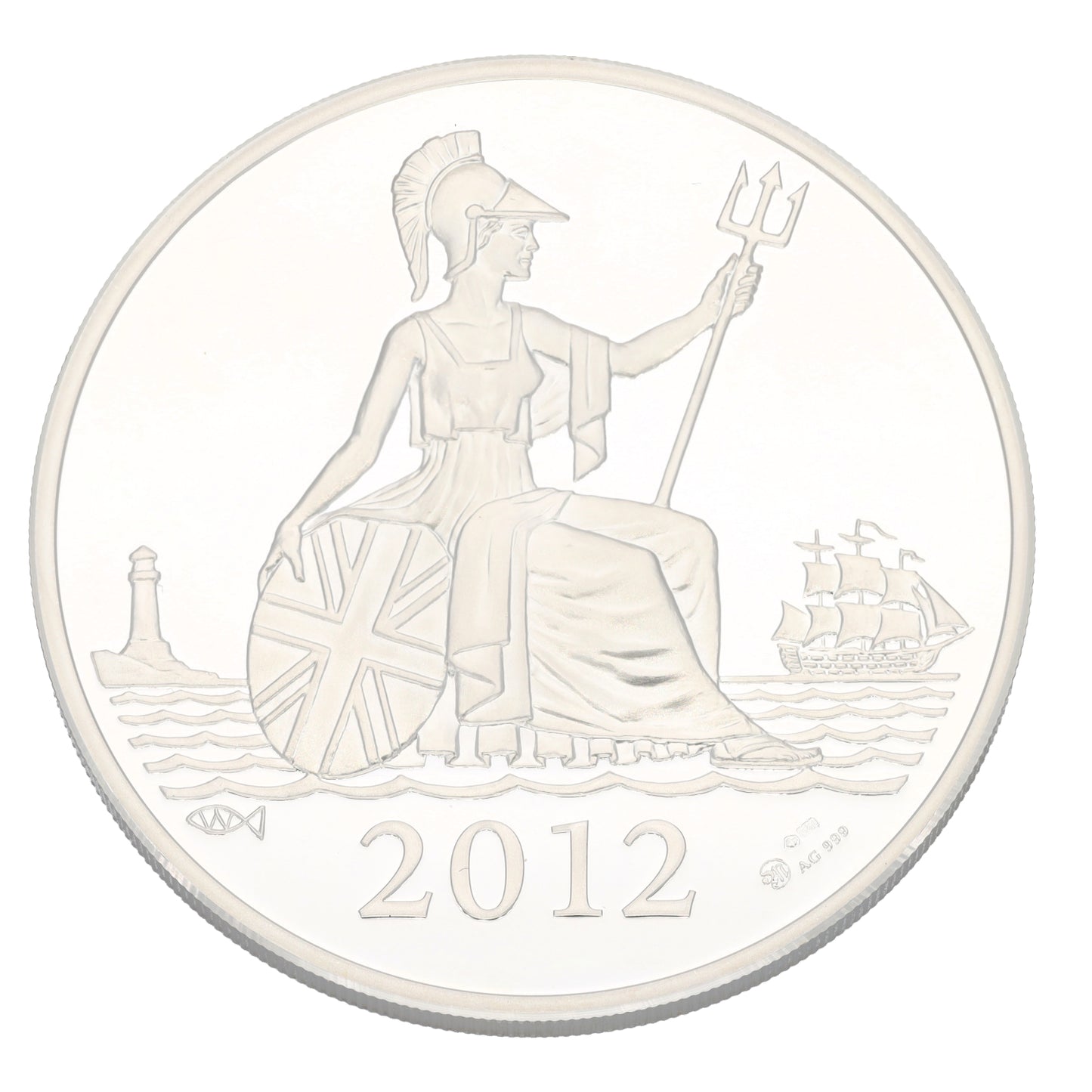 Silver Westminster Diamond Jubilee 5 OZ Coin 2012