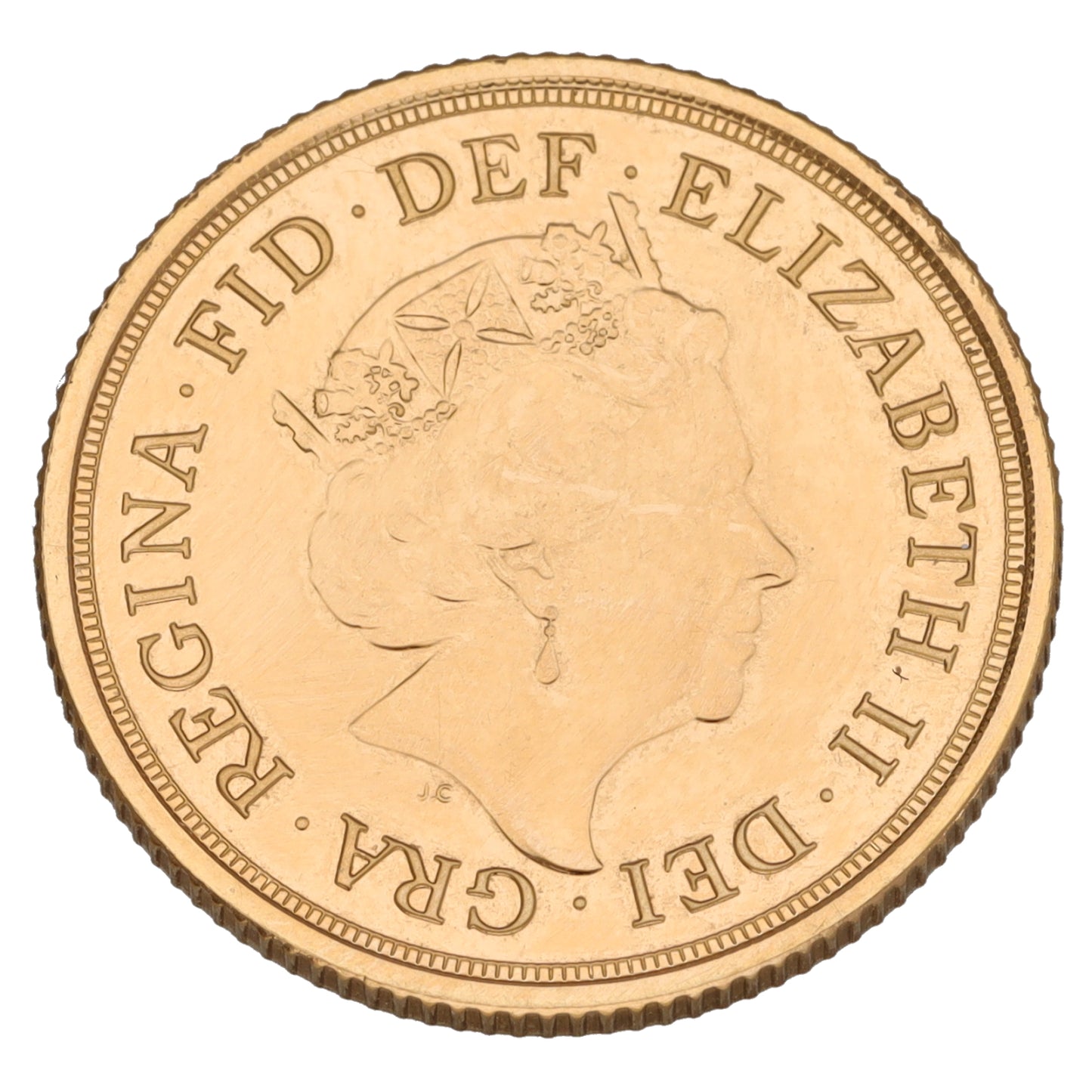 22ct Gold Queen Elizabeth II Full Sovereign Coin 2021