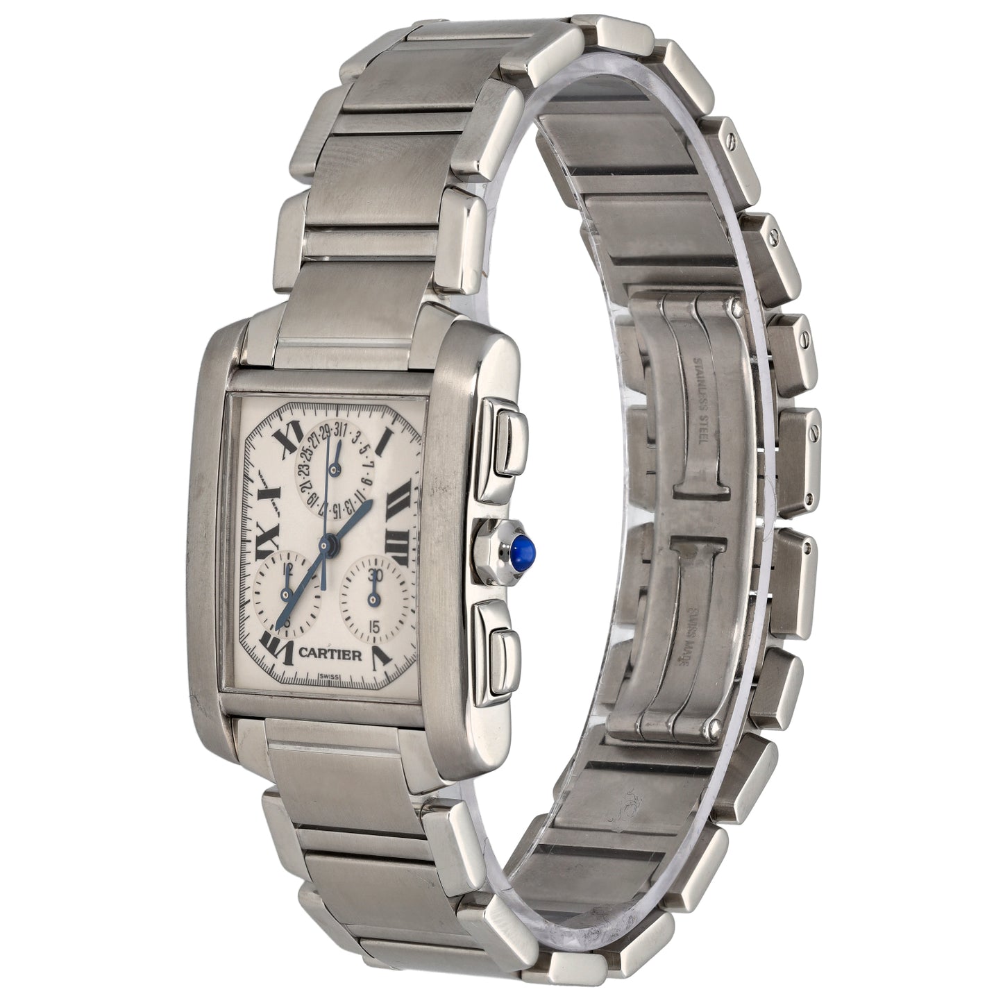 Cartier Tank Francaise W51001Q3 28mm Stainless Steel Watch