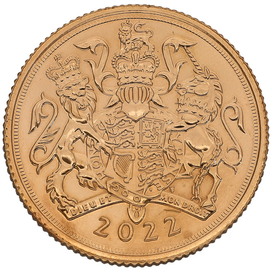 22ct Gold Queen Elizabeth II Full Sovereign Coin 2022