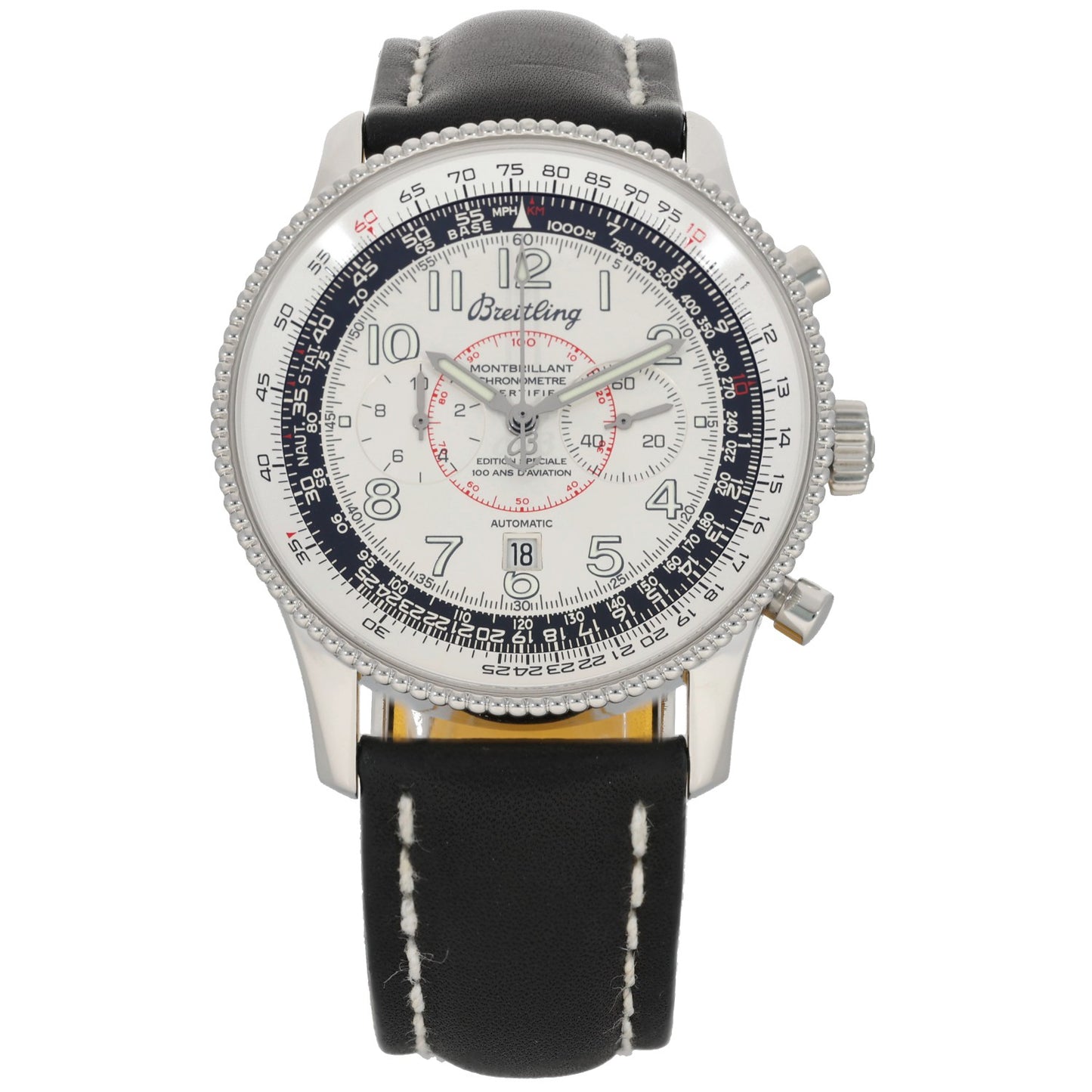 Breitling Montbrillant A35330 41mm Stainless Steel Watch