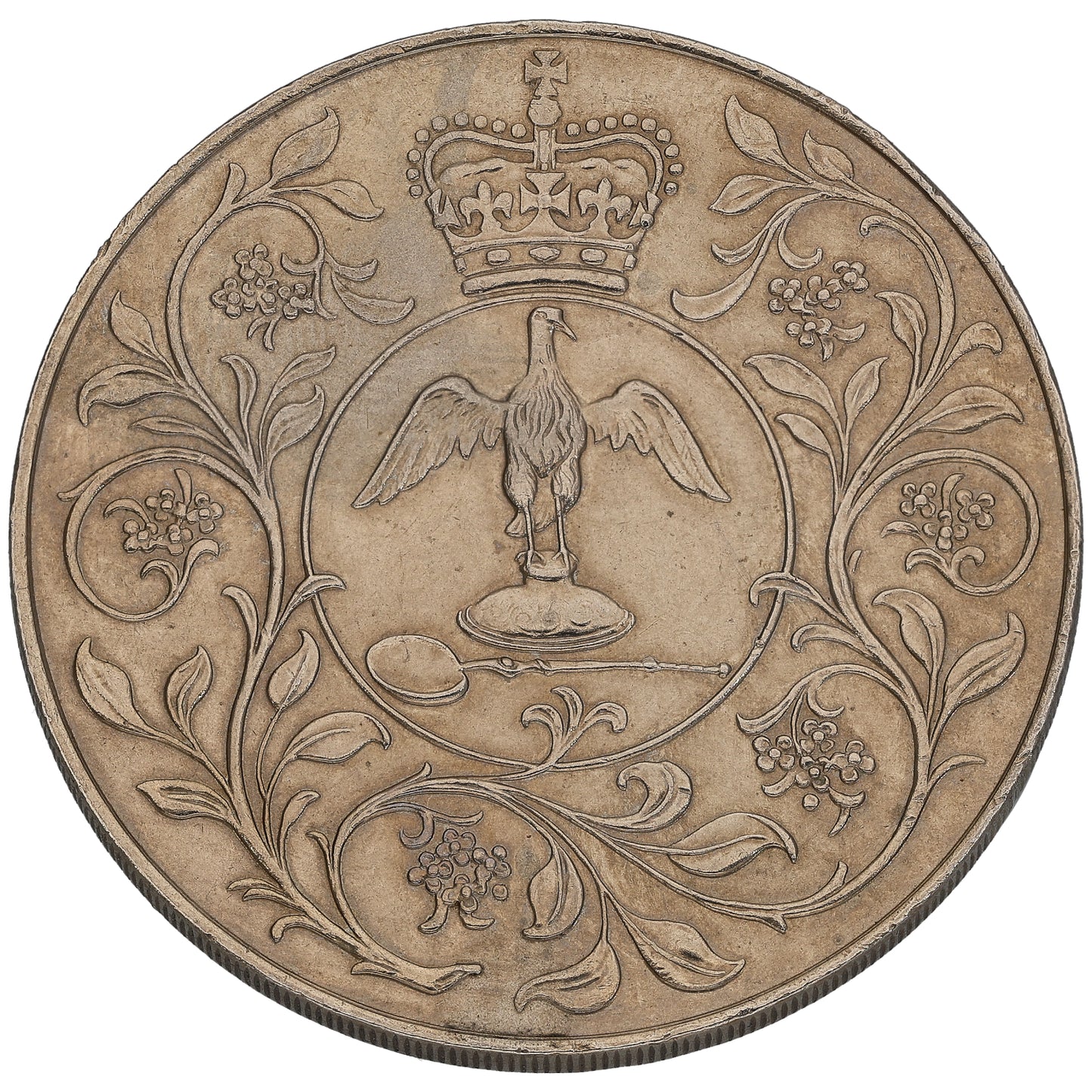 Sterling Silver Queen Elizabeth II Silver Jubilee Crown Coin 1977