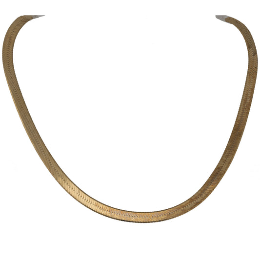 9ct Gold Herringbone Chain 16"