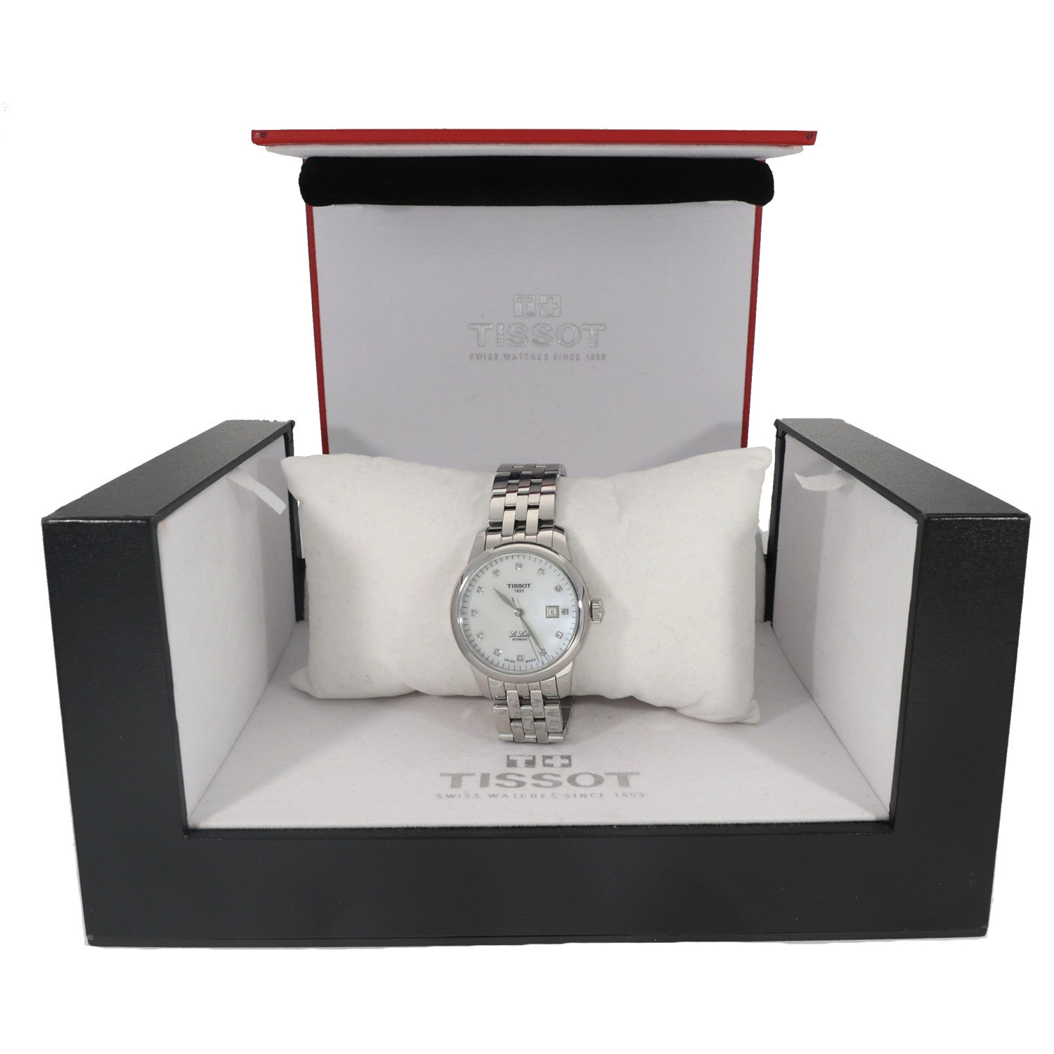 Tissot Le Locle T006207A, mother of pearl dial, stainless steel, link bracelet