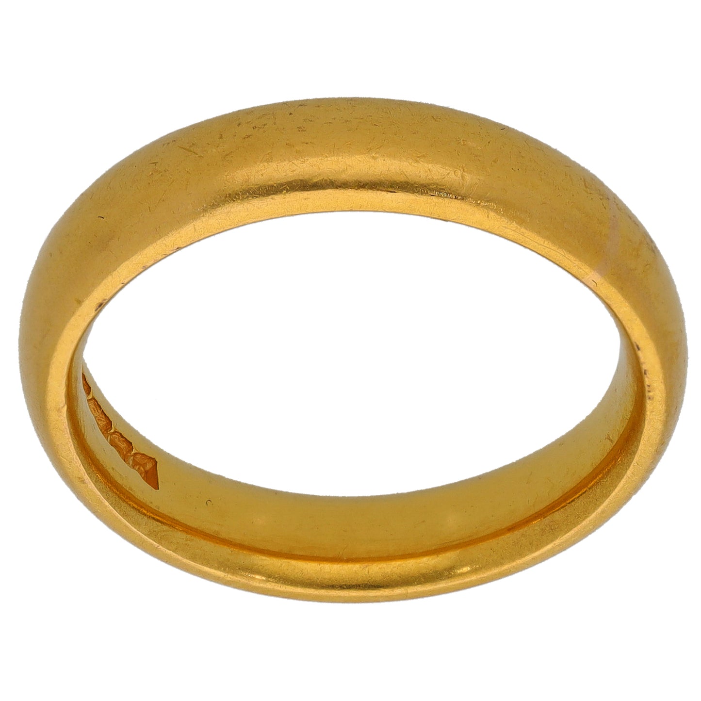 22ct Gold Plain Wedding Ring Size R