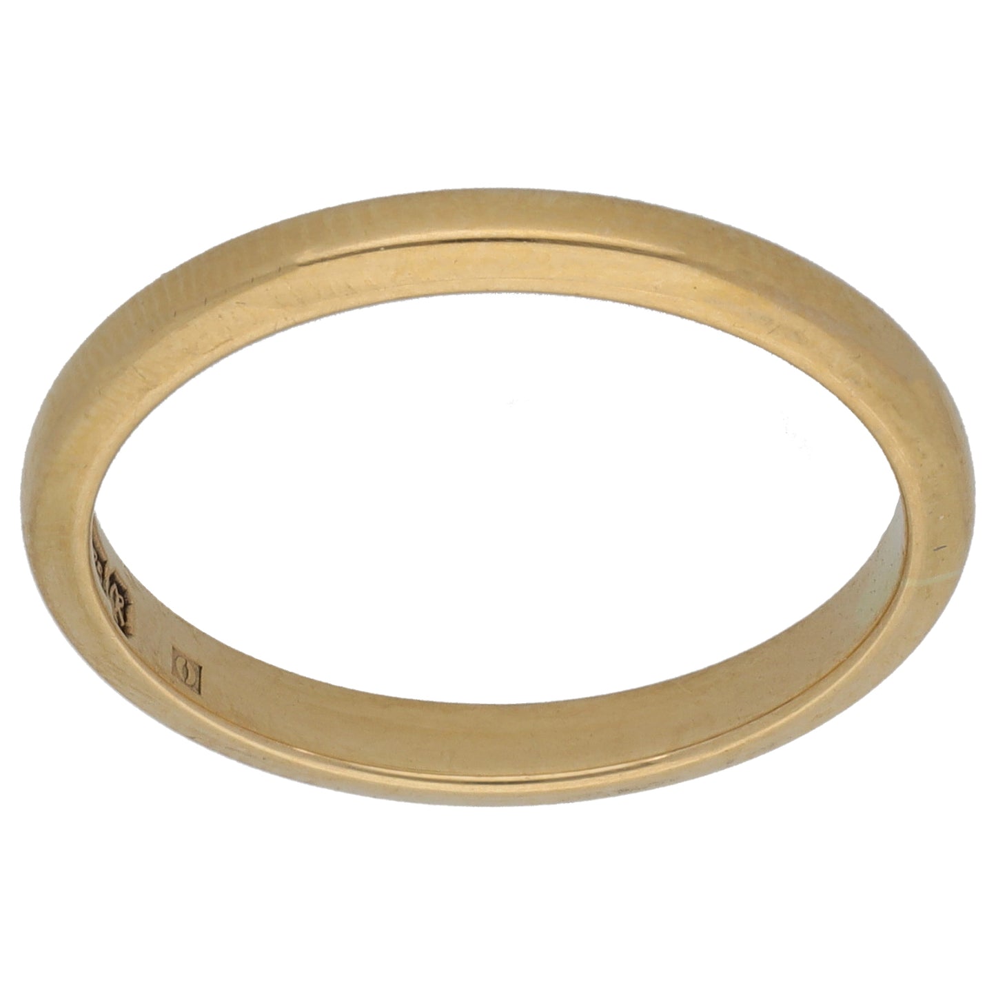 9ct Gold Plain Wedding Ring Size O
