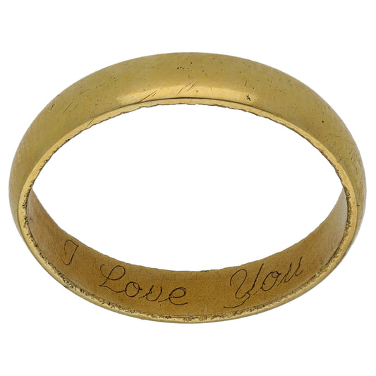 9ct Gold Plain Wedding Ring Size N