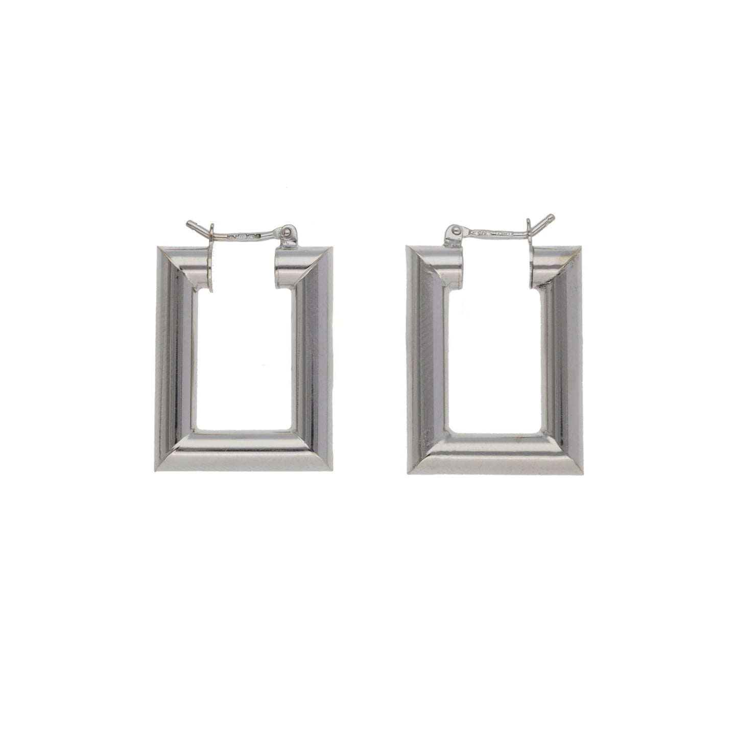 9ct White Gold Alternative Earrings