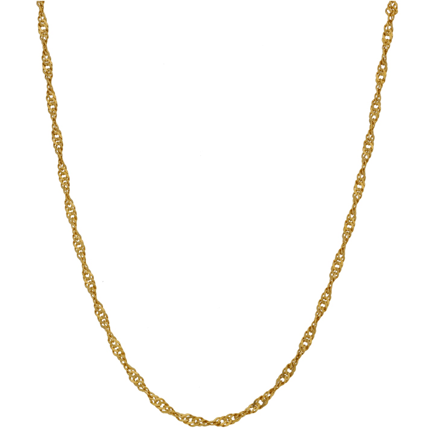 22ct Gold Double Curb Chain 20"