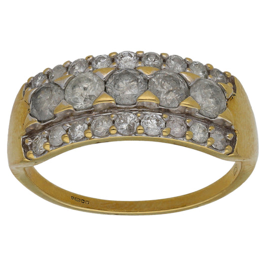 9ct Gold 1.72ct Diamond Alternative Ring Size R