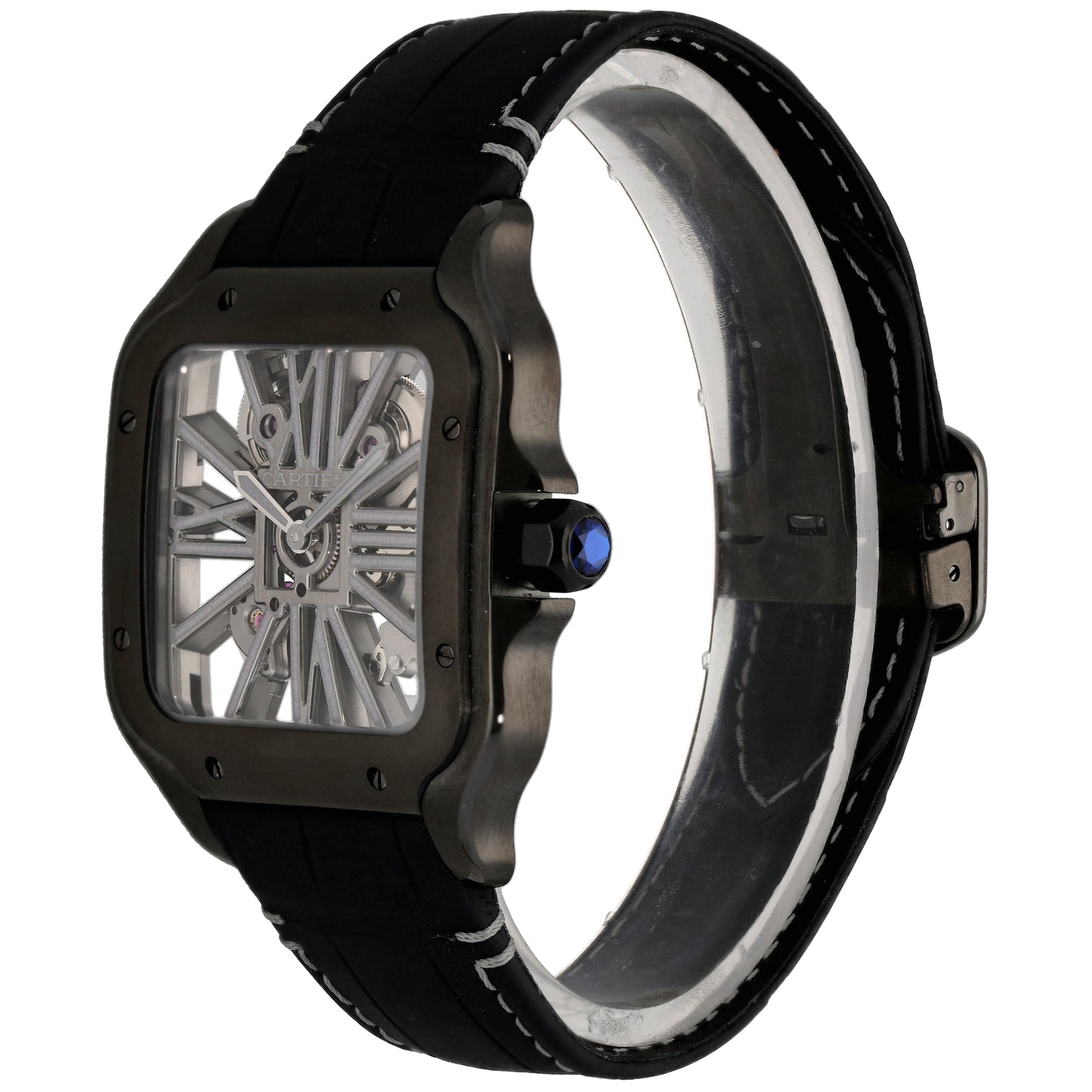 Cartier Santos WHSA0009 39.8mm DLC Carbon Watch