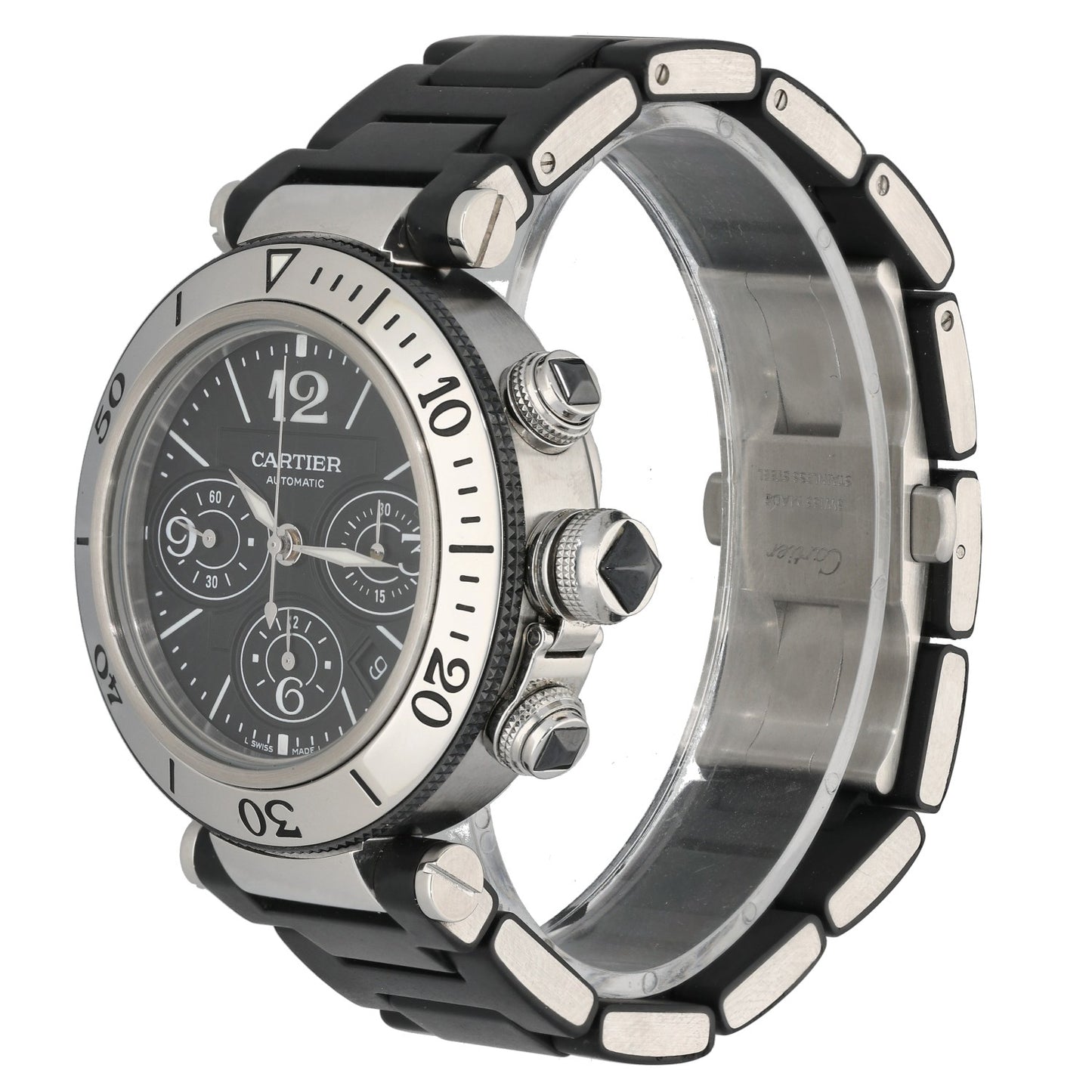 Cartier Pasha Seatimer W31088U2 42mm Stainless Steel Watch
