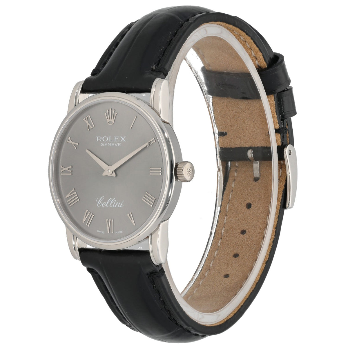 Rolex Cellini 5116 32mm White Gold Watch