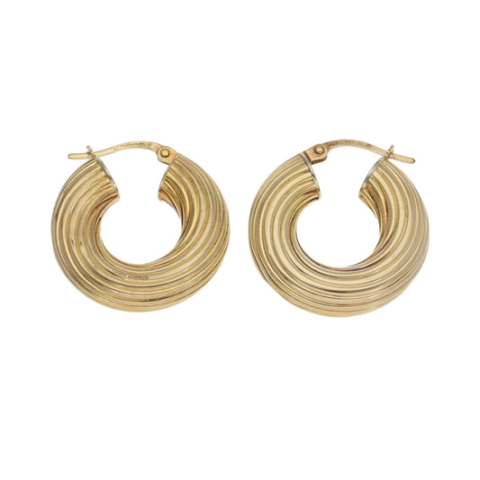 9ct Gold Hoop Earrings