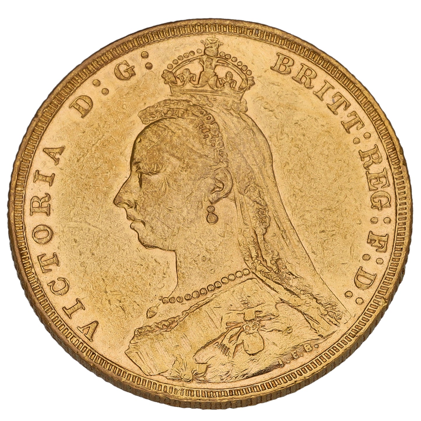 22ct Gold Queen Victoria Full Sovereign Coin 1890