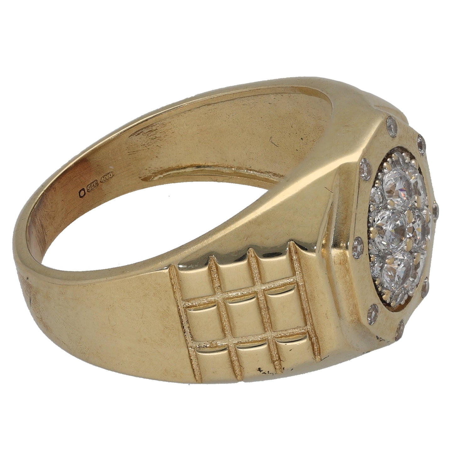 9ct Gold Cubic Zirconia Alternative Ring Size Z