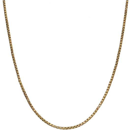 9ct Gold Box Chain 16"