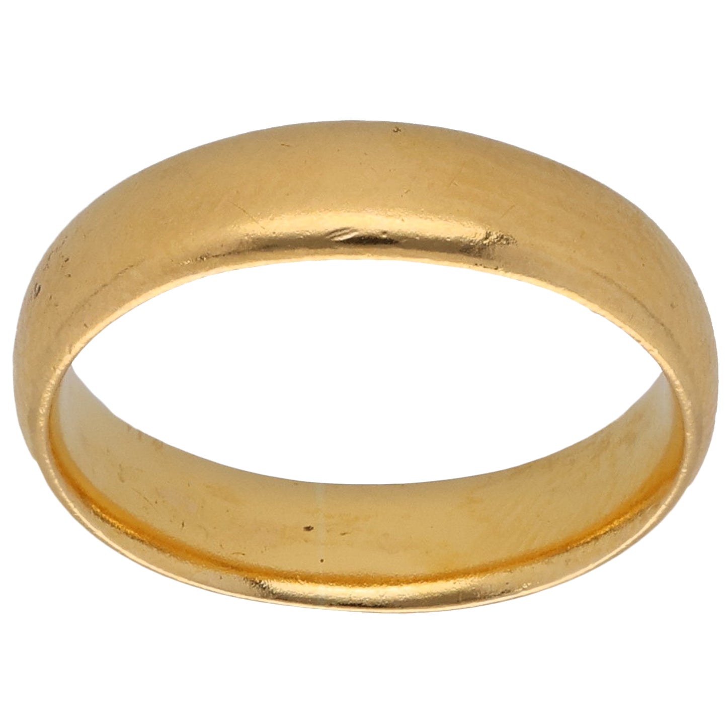 22ct Gold Plain Wedding Ring Size L