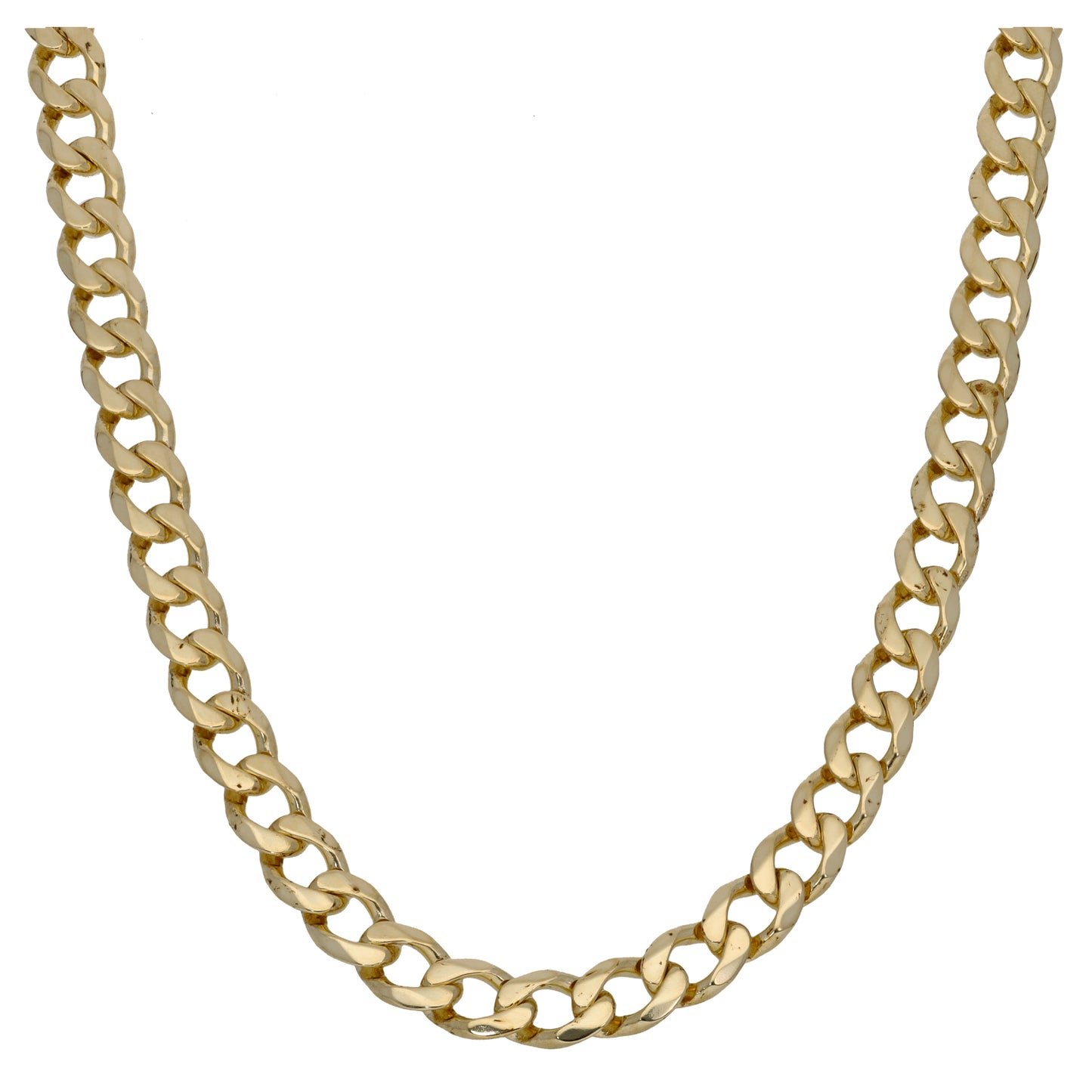 9ct Gold Curb Chain 22"