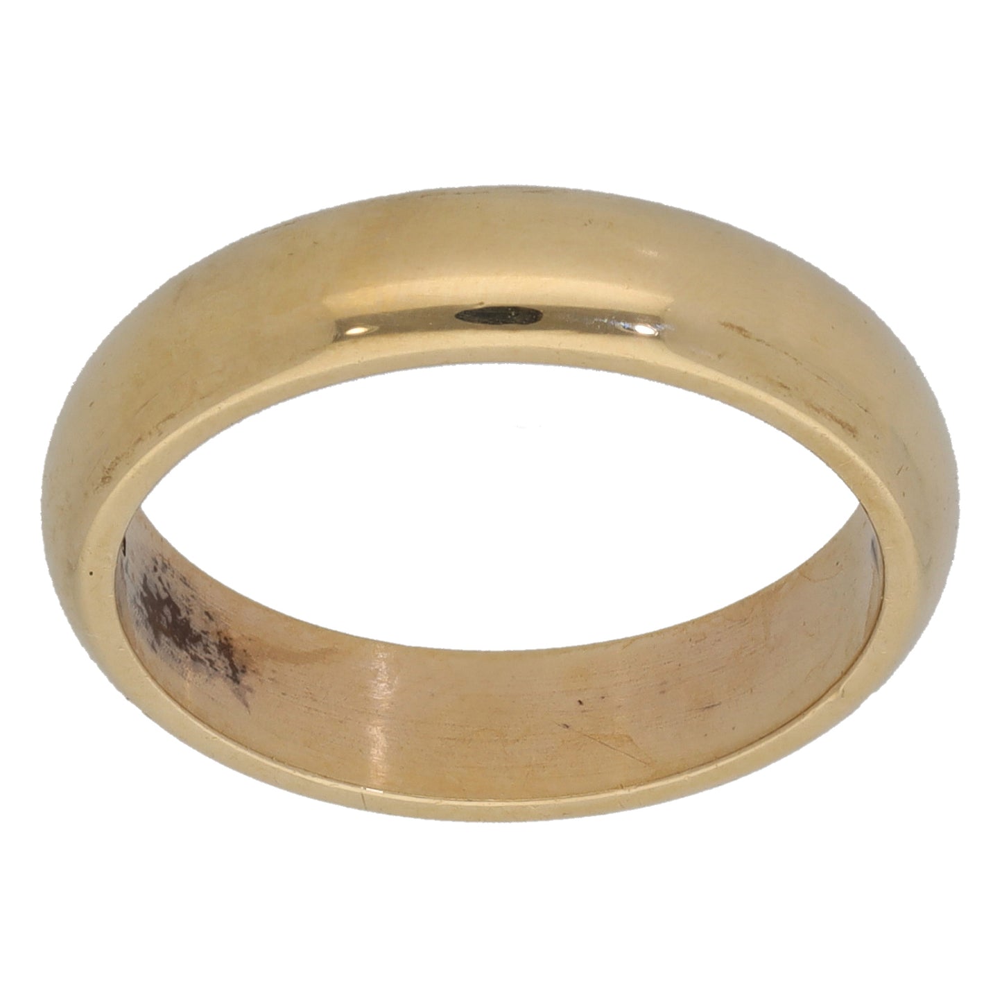 9ct Gold Plain Wedding Ring Size L