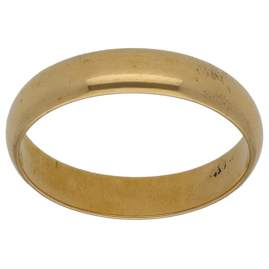 9ct Gold Plain Wedding Ring Size Y