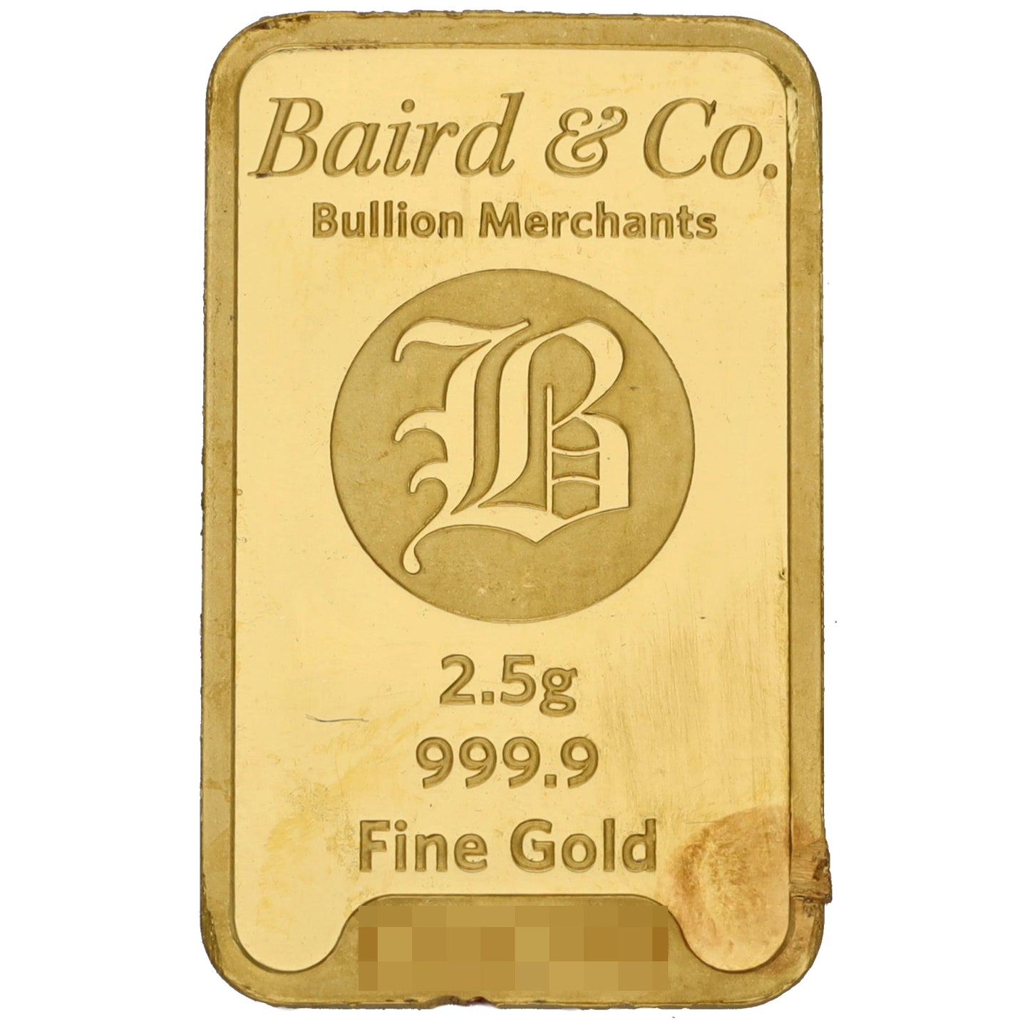 24ct 2.5g Gold Bar
