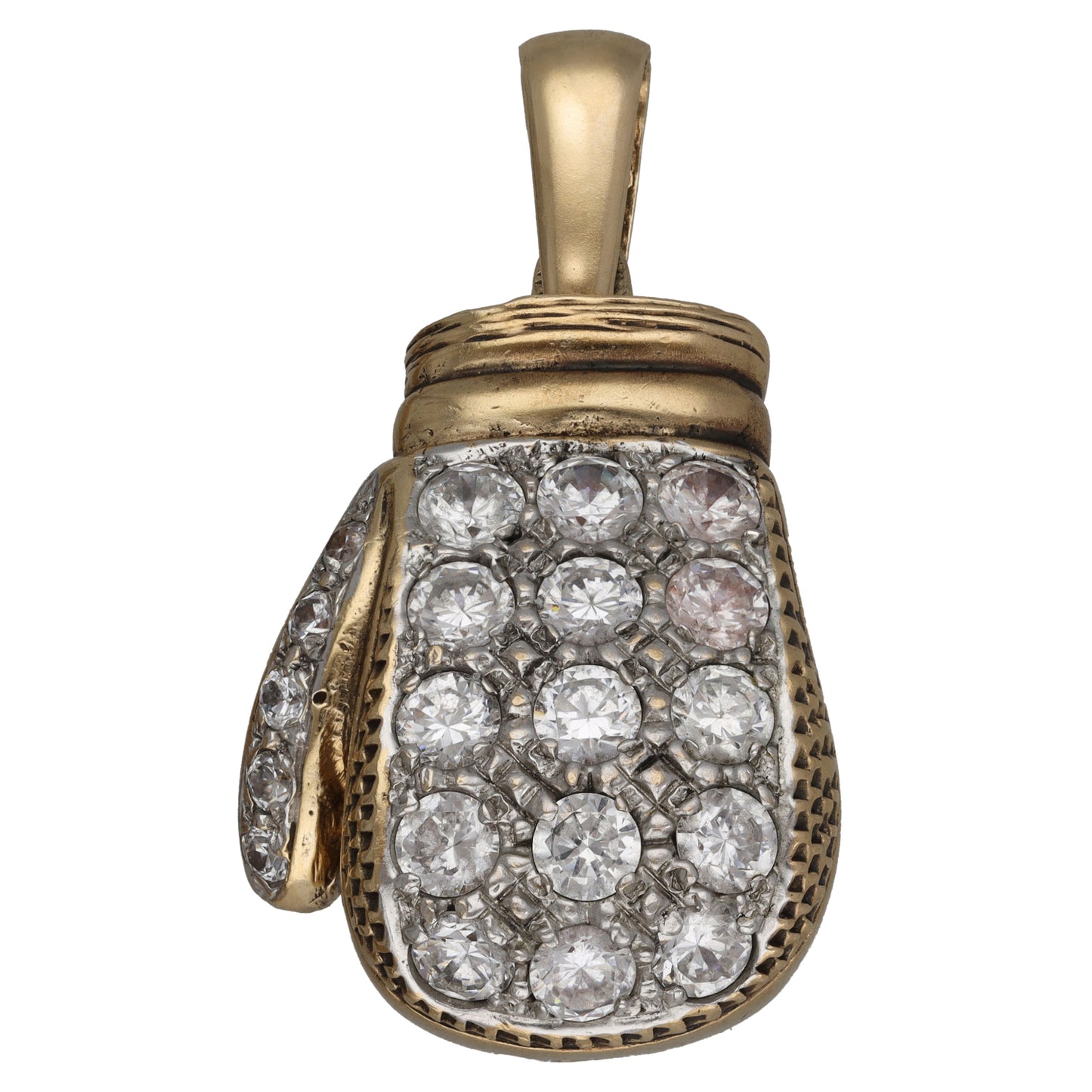 9ct Gold Cubic Zirconia Boxing Glove Pendant