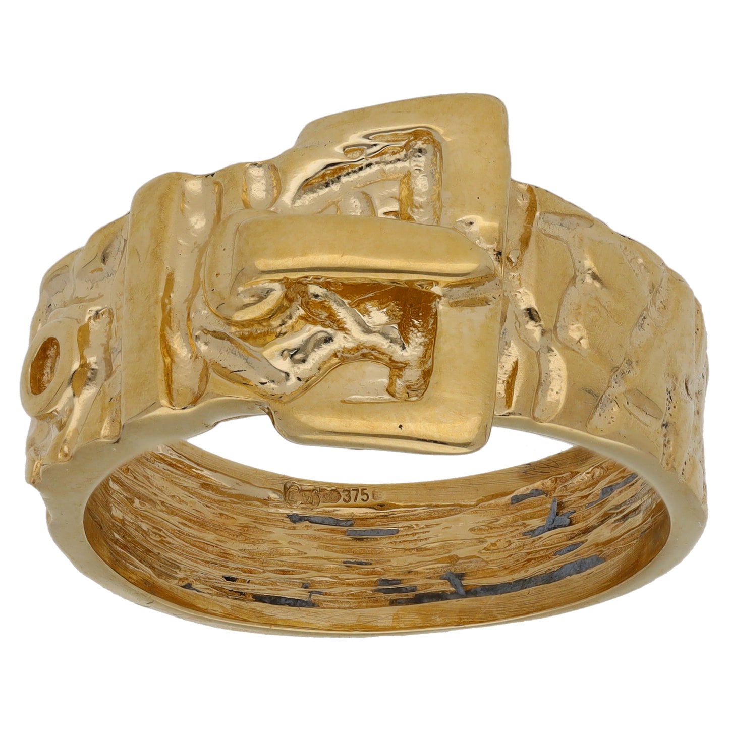 9ct Gold Buckle Ring Size Y