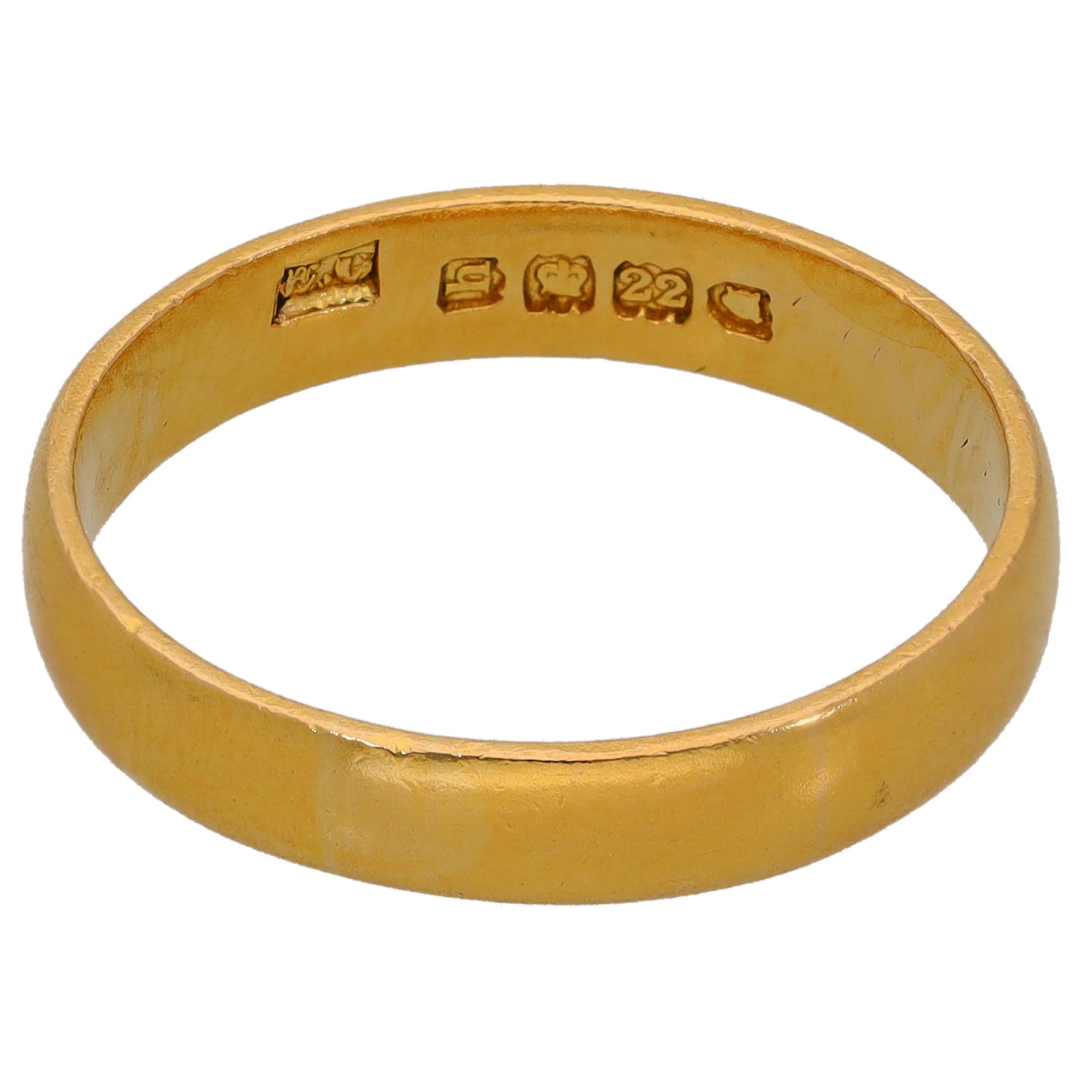 22ct Gold Plain Wedding Ring Size U