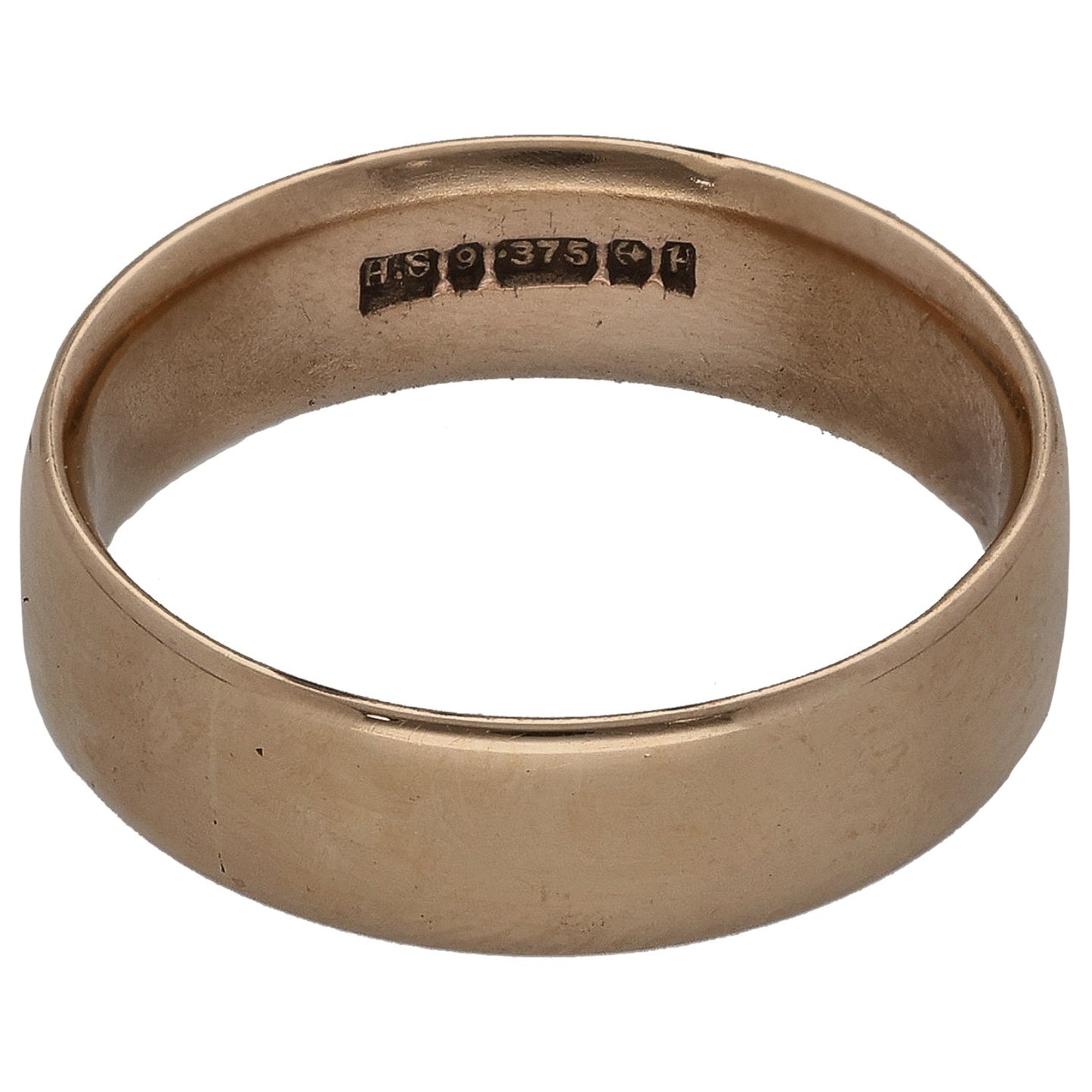 9ct Gold Plain Wedding Ring Size K