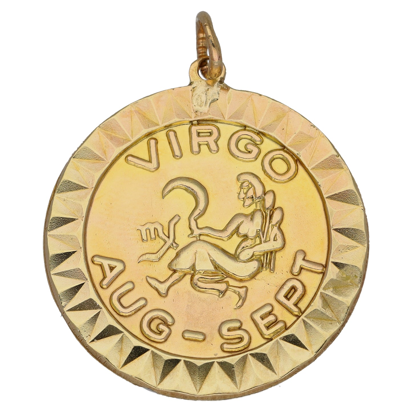 9ct Gold Virgo Pendant