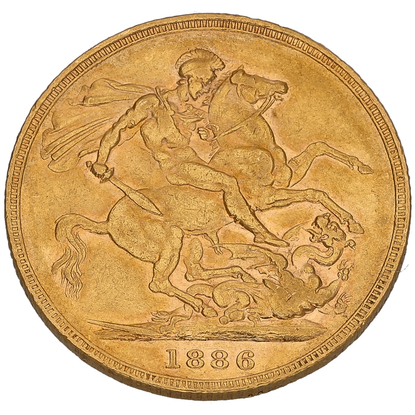 22ct Gold Queen Victoria Full Sovereign Coin 1886