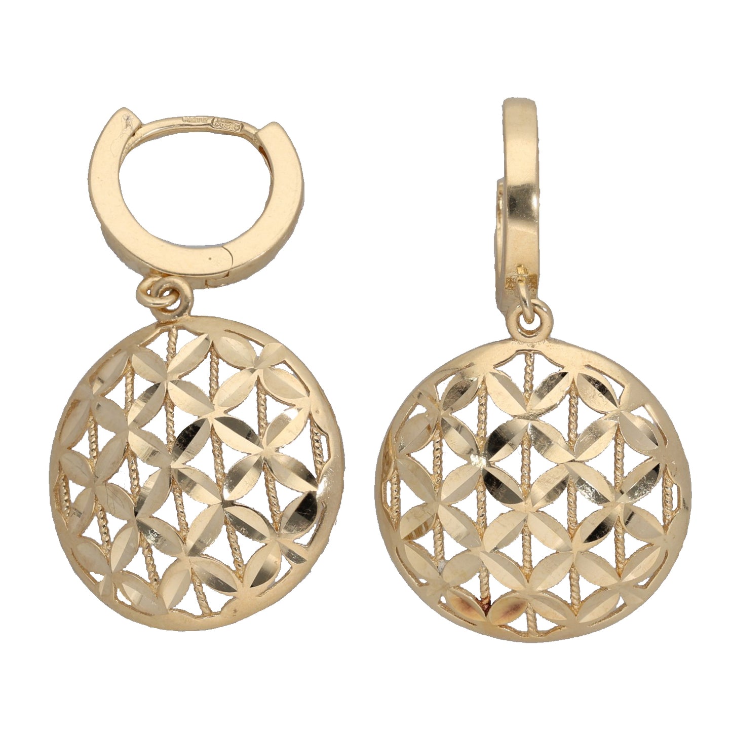 14ct Gold Drop Earrings