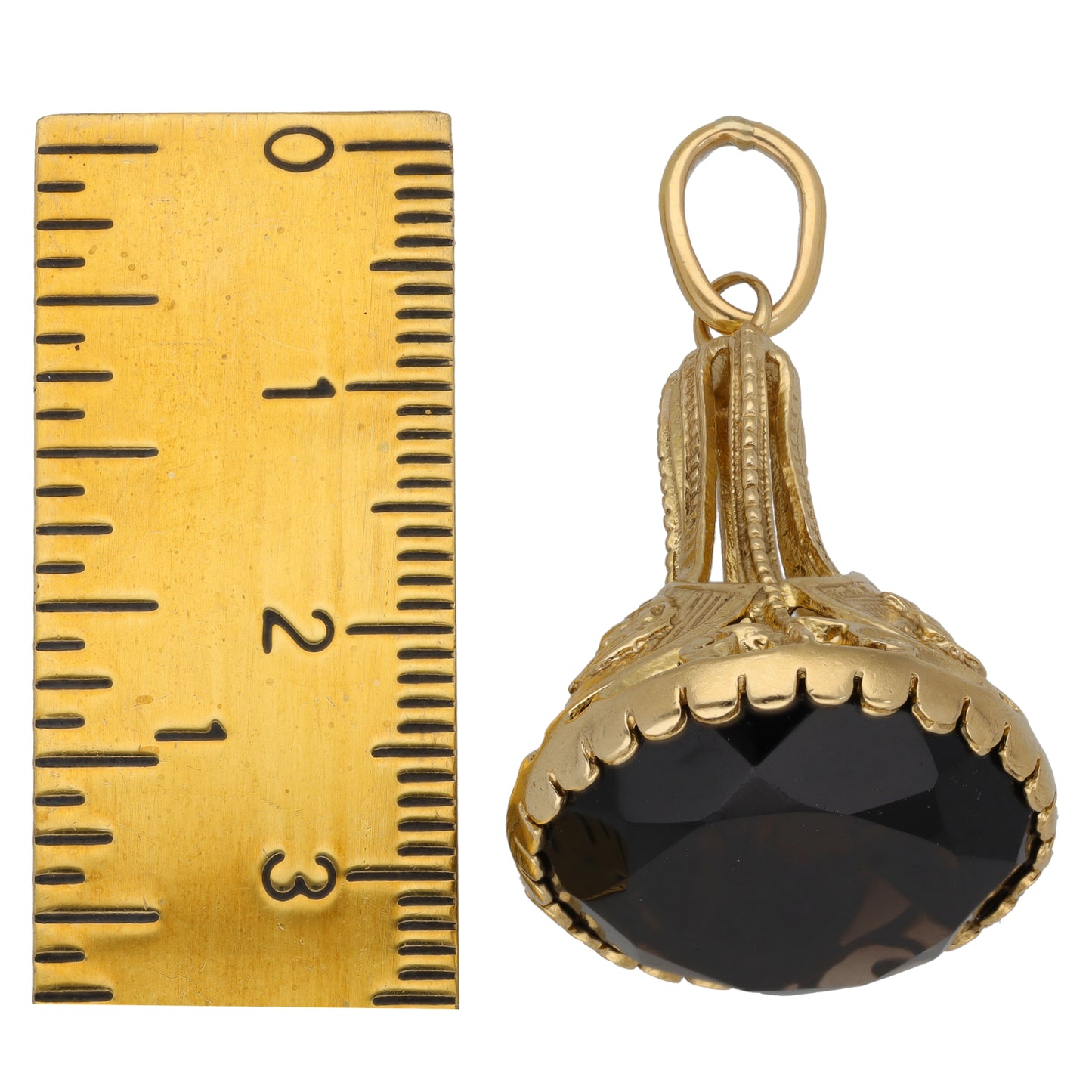 9ct Gold Smoky Quartz Alternative Pendant