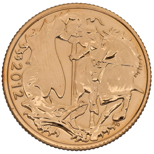 22ct Gold Queen Elizabeth II Full Sovereign Coin 2012