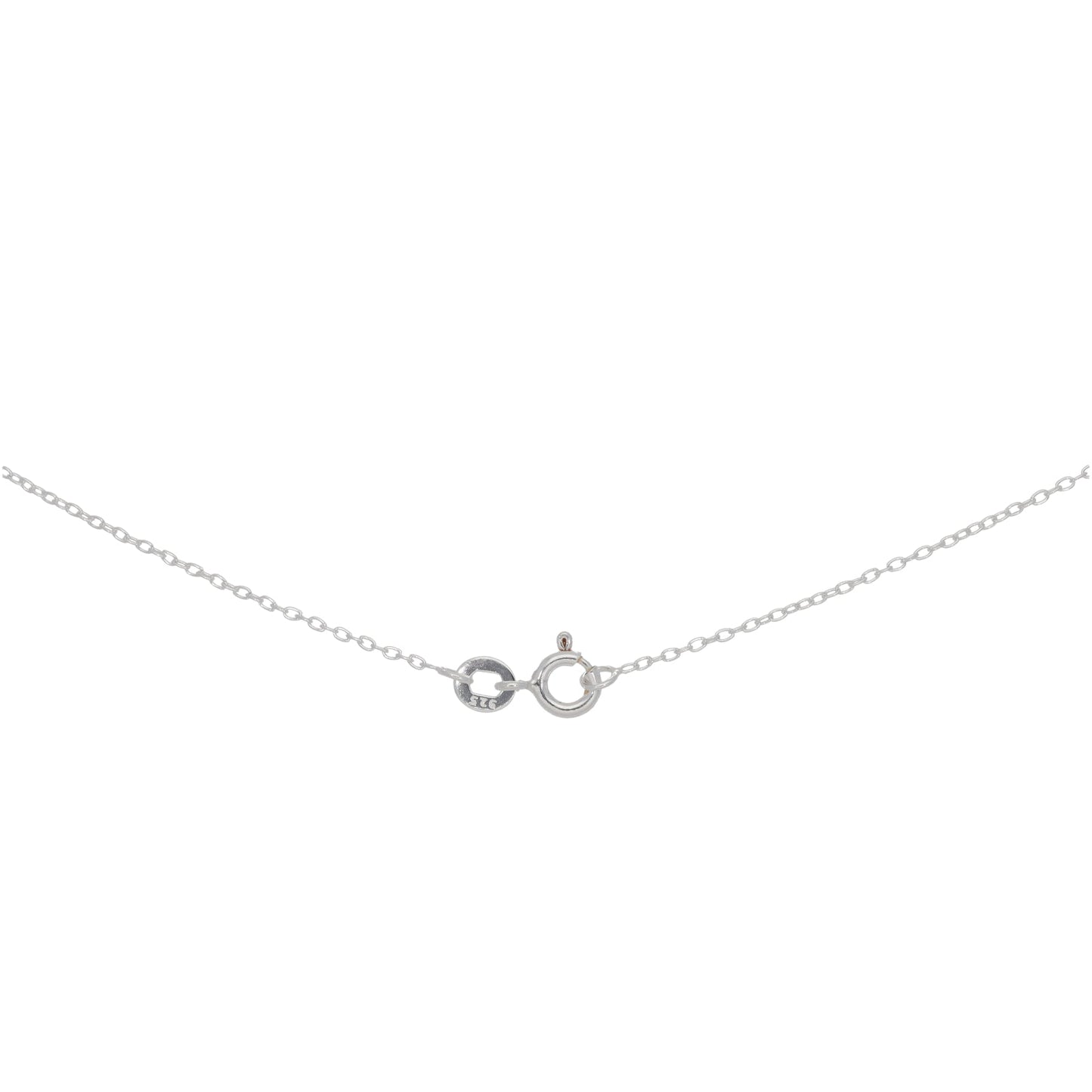 Silver Sterling Double Heart Necklace 16"