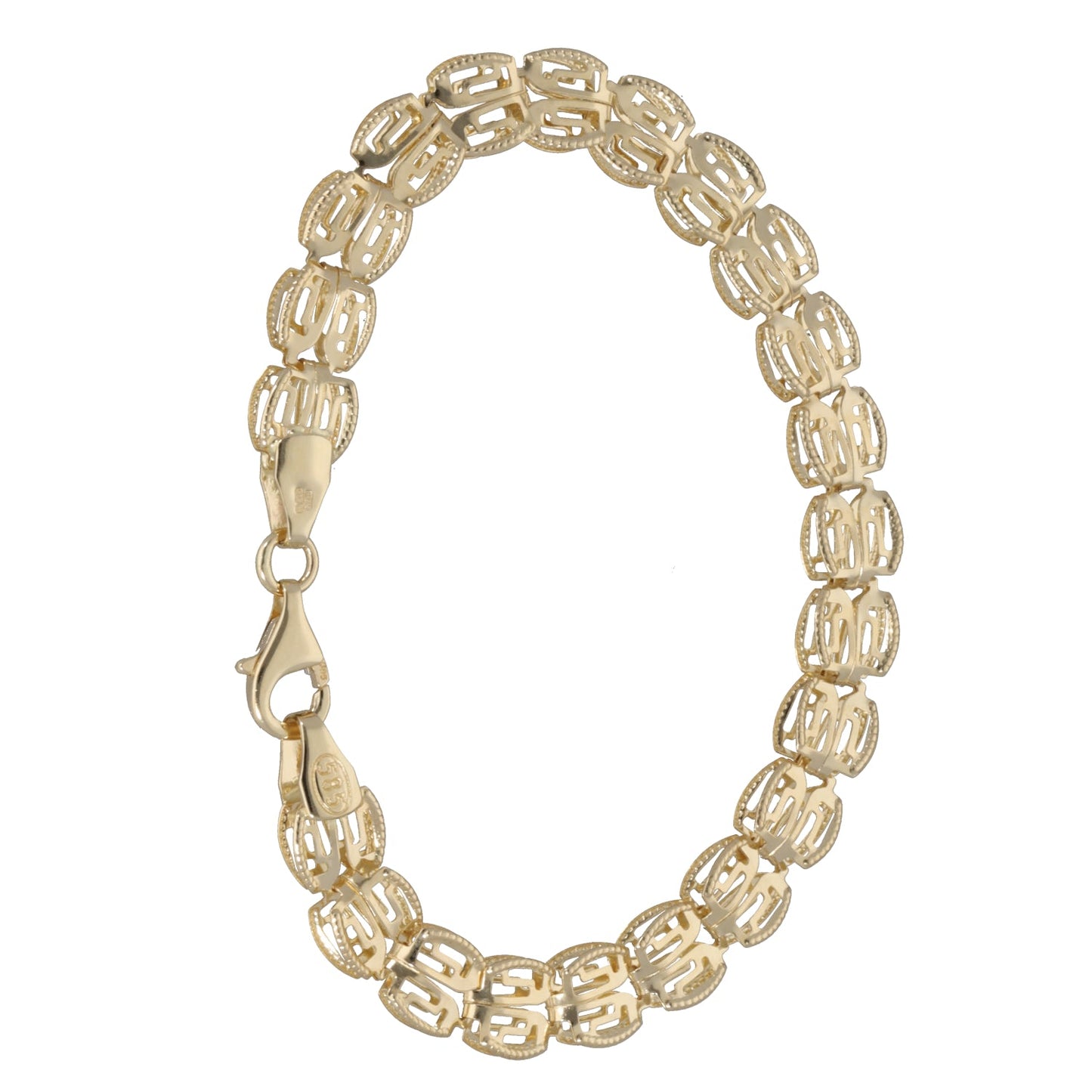 New 14ct Gold Kids Patterned Bracelet