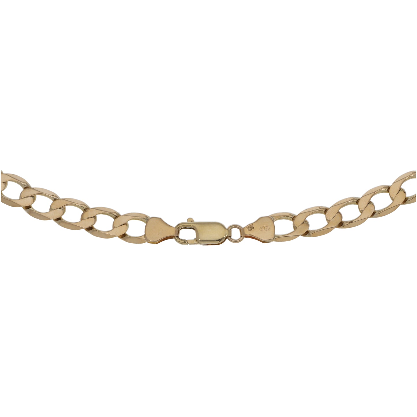 9ct Gold Curb Chain 22"