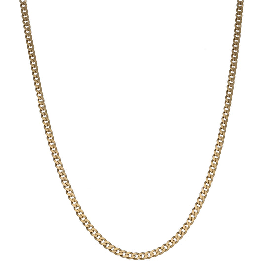 9ct Gold Curb Chain 22"