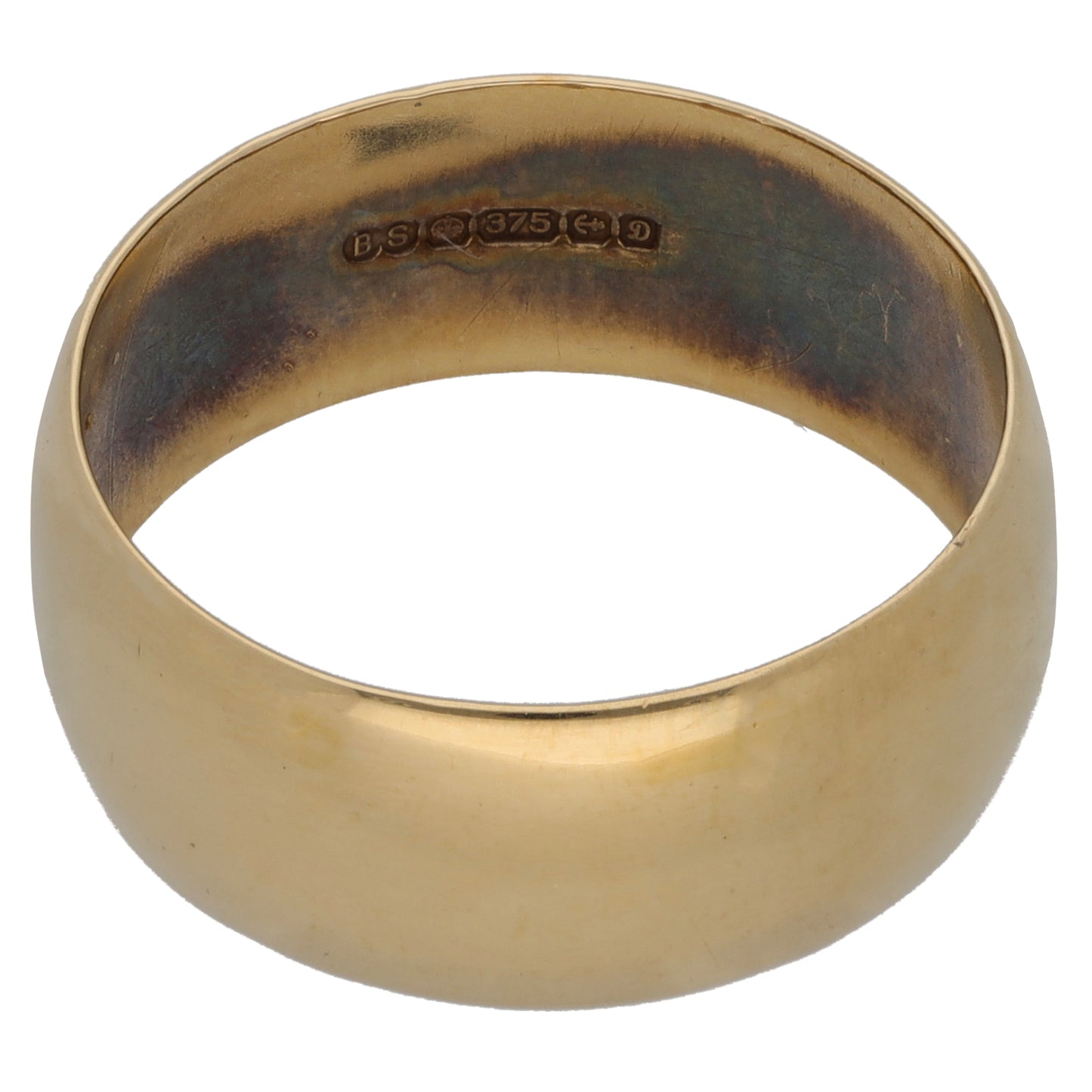 9ct Gold Plain Wedding Ring Size R