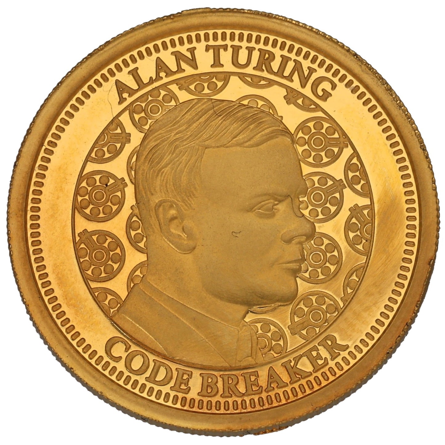 22ct Gold Alan Turning Code Breaker Full Sovereign Coin 2025