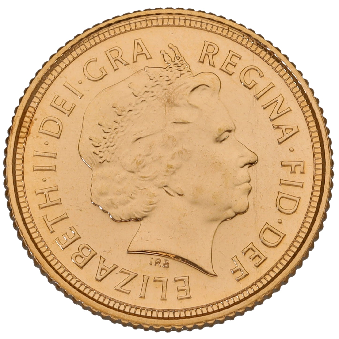 22ct Gold Queen Elizabeth II Half Sovereign Coin 2010