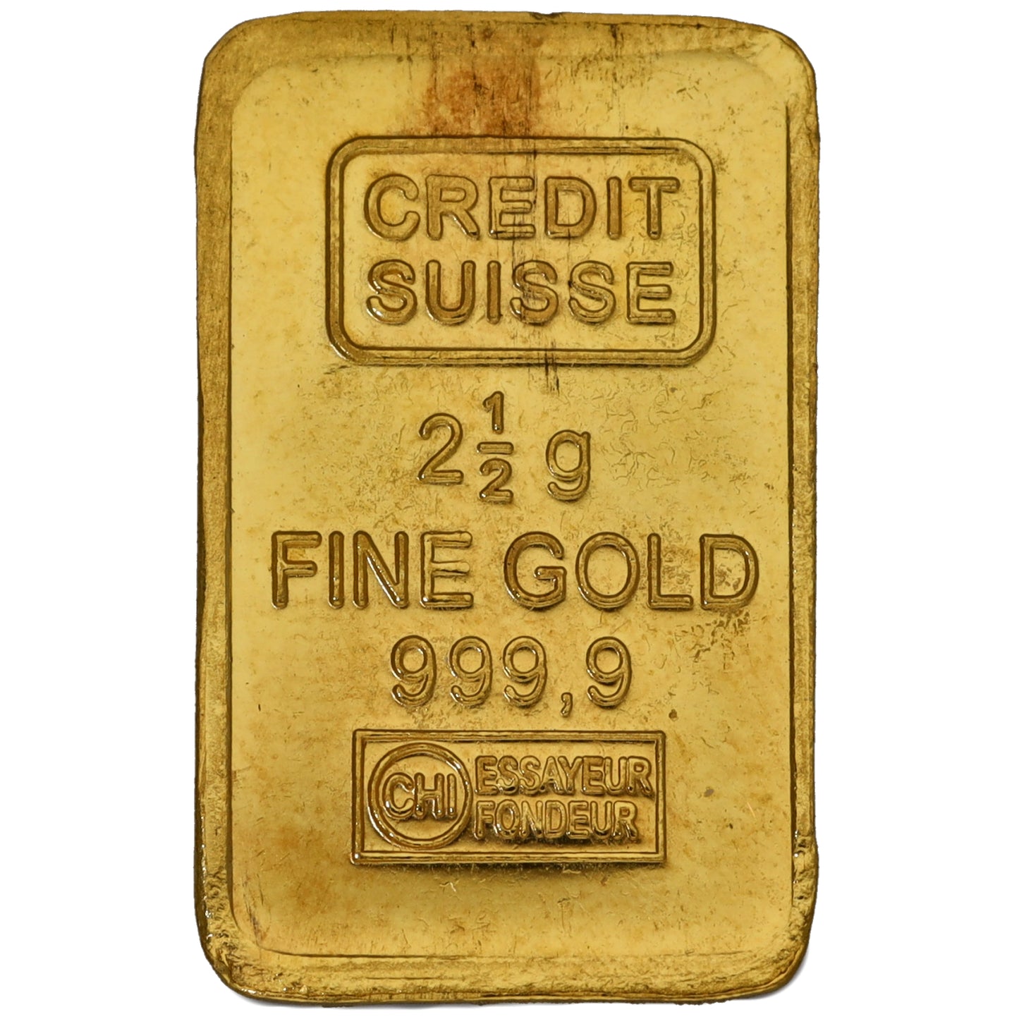 24ct 2.5g Gold Bar