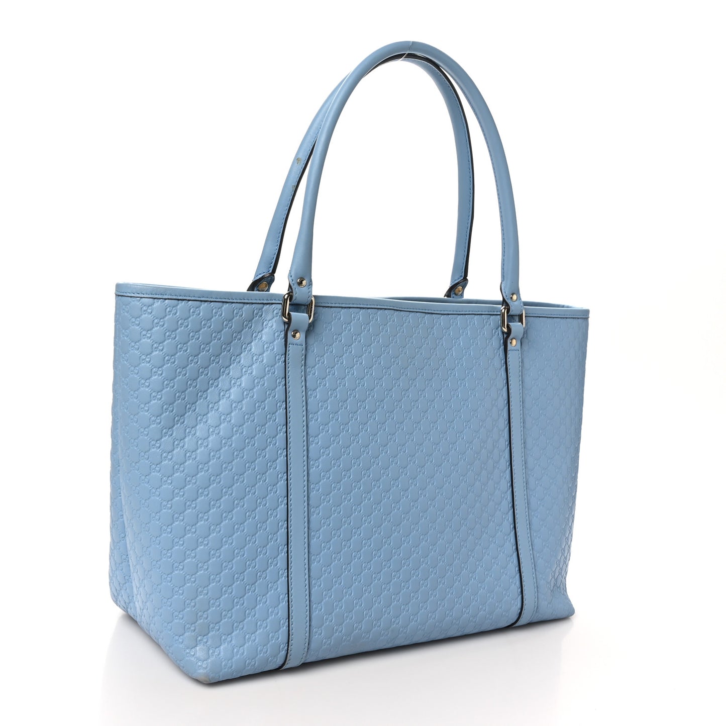 Gucci Microguccissima Joy Tote Leather Bag - Mineral Blue