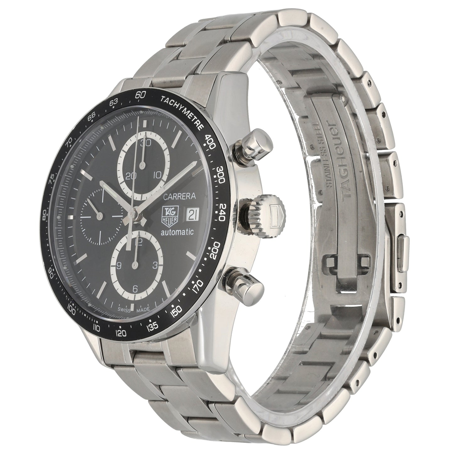 Tag Heuer Carrera CV2010-2 40mm Stainless Steel Watch