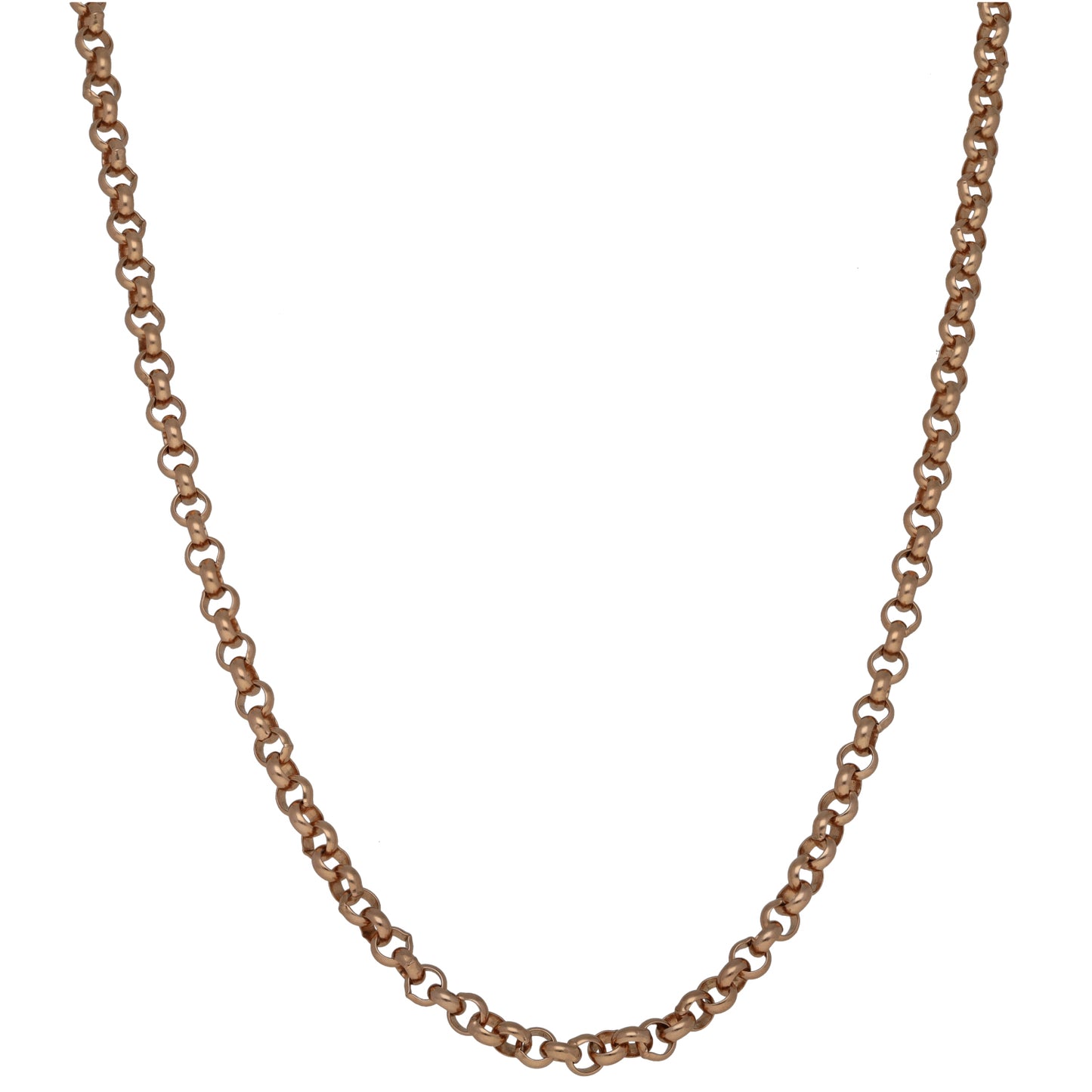 9ct Rose Gold Belcher Chain 30"