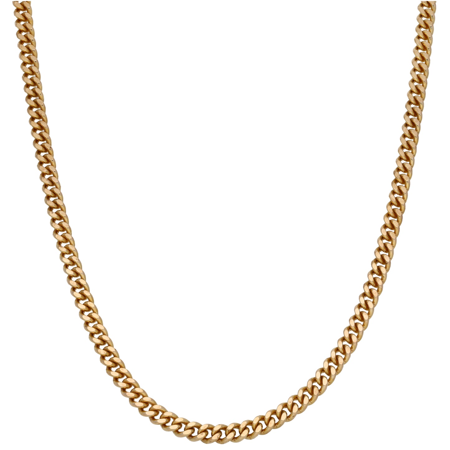 9ct Gold Curb Chain 18"